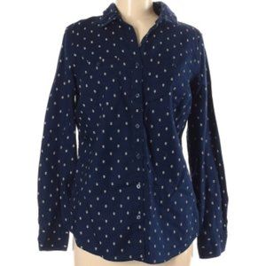 Long Sleeve Button Down, polka dot shirt, St John'